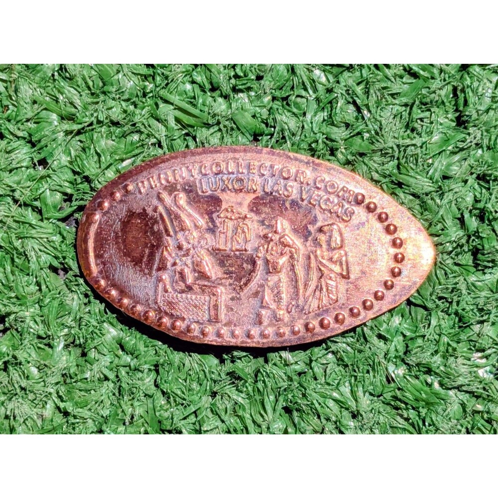 King Tut Egypt Exhibit Luxor Las Vegas Elongated Souvenir Collectible Penny GUC